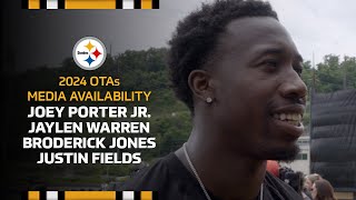Porter Jr., Warren, Jones, Fields Media Availabilities (June 6) | Pittsburgh Steelers