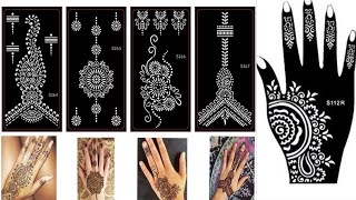 نقش حناء وافكار سهلة وسريعة وجديدة روووعة استكرات حناء Beautiful Stickers Mehndi Design For Hand