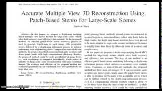 Accurate Multiple View 3D Reconstruction Using Patch Based Stereo for Large Scale Scenes