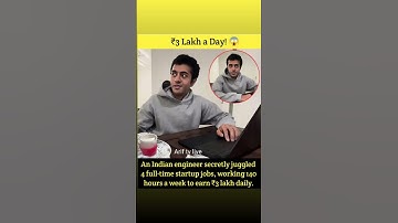 An Indian engineer secretly juggled 4 full-time startup jobs, working 140 #motivation #viral #shorts