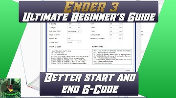 Start and End G code For the Ender 3 - 0.1