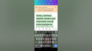 Tutorial membuat modul ajar menggunakan Canva dengan bantuan AI