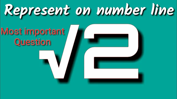 Represent √2 (root 2) on number line.