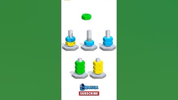 Nuts Color Sorting Lv. 5 #subscribe #shorts #short