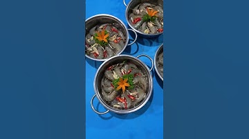 Tôm thẻ hấp bia hấp dẫn trên bàn tiệc I Đặt tiệc Ngọc Thuận  #dattiecngocthuan #monngondaitiec