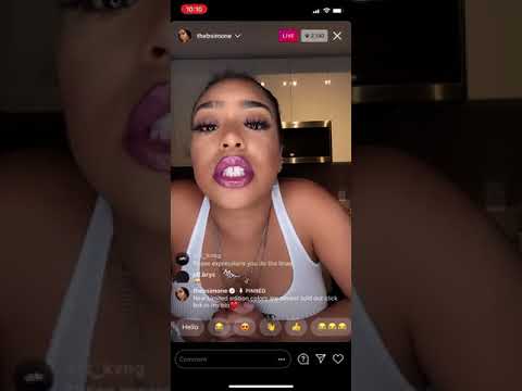 B Simone HOT IG Live 😍!!!