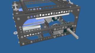Roverbot - Animated VRML 3D model during the 4th construction phase (HQ video)