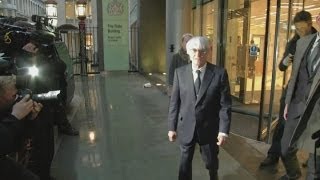 Bernie Ecclestone in court for F1 corruption case