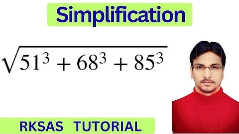 A Nice Square Root Simplification Question | No Calculator Allowed | RKSAS TUTORIAL 