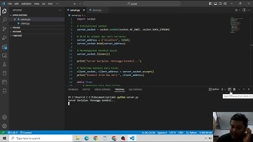TUGAS PEMOGRAMAN JARINGAN TENTANG PEMOGRAMAN CLIENT-SERVER MENGGUNAKAN BAHASA PEMOGRAMAN PYTHON