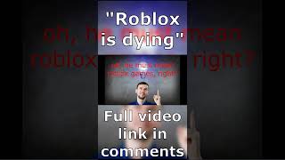 Roblox is dying #short #shorts #roblox