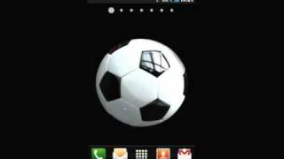 3D Football Ball Live Wallpaper screenshot 1