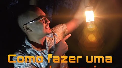 Como fazer lamparina de lata de tinta?