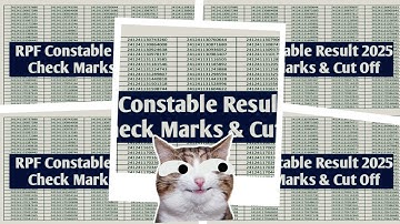 RPF Constable Result Out, Download PDF, Score Card, Direct Link #rpf #rpfconstable #result