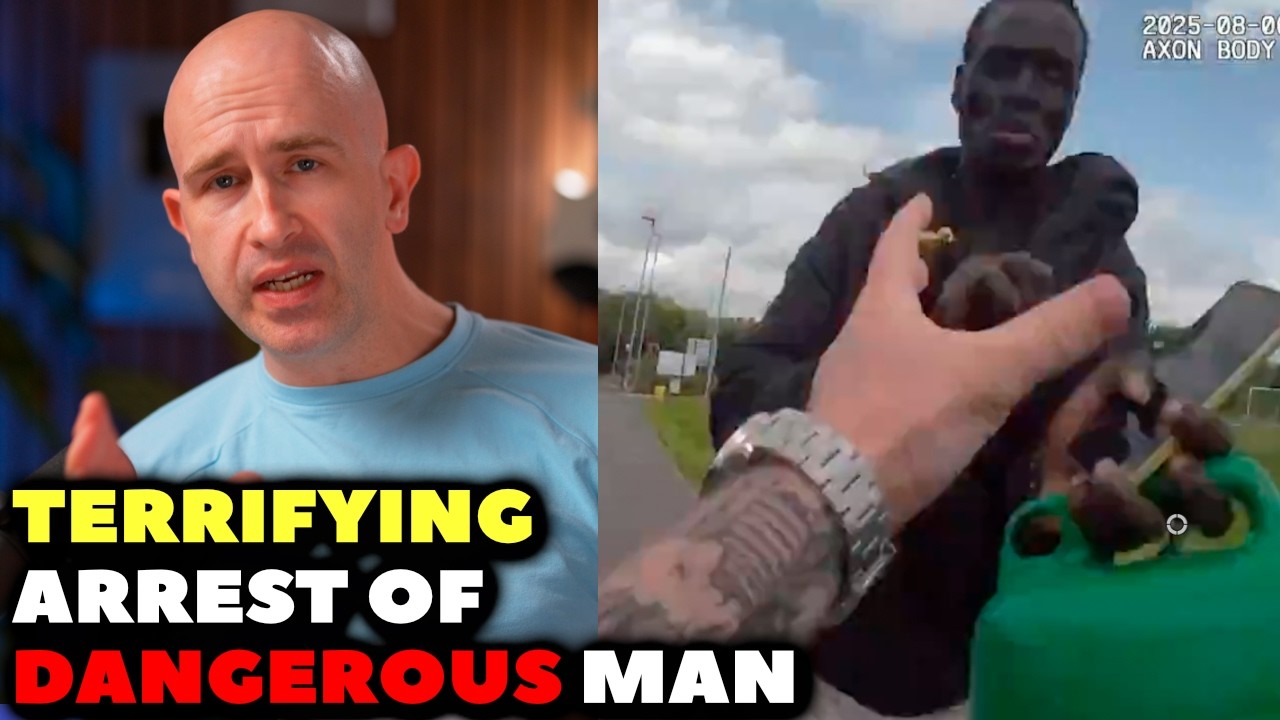ACTUAL Bodycam Footage of Dangerous Migrant Arrest