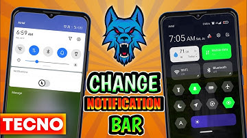 Tecno Mobile Notification Bar Change | How to Change Notification Bar in Tecno Spark 7 | 2022