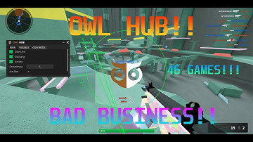 BAD BUSINESS AIMBOT SCRIPT!! | SILENT AIM | WALLBANG | OWL HUB SCRIPTHUB | 46 GAMES!!!