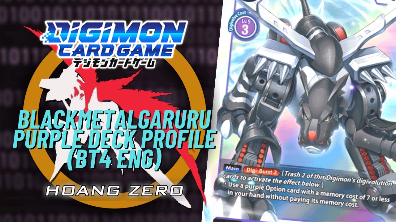 Digimon TCG: Purple BlackMetalGarurumon Deck Profile (BT4 ENG)