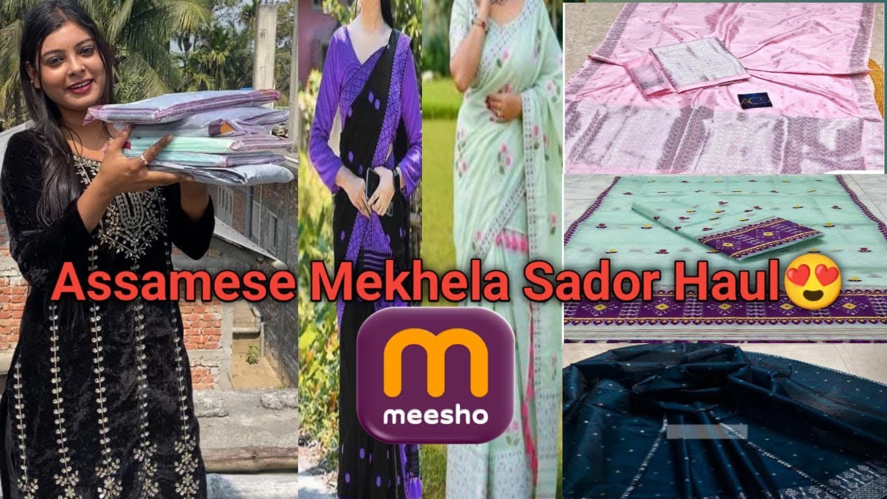 Assamese Mekhela Sador Haul😍Meesho haul video| #yt #haul #meesho #mekhela_sador #viral #assam #new 