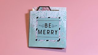 ❄️December Daily ❄️ One Page Wonder Mini Folio/Journal Using A Tutorial By @berrylittlepapercrafter