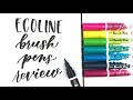 Ecoline Brush Pens Review (AND Compared to Karin Markers)