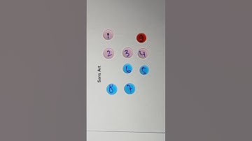 Drawing A Starlight line With Number 1 To 9 #line #numbers #maths #shorts