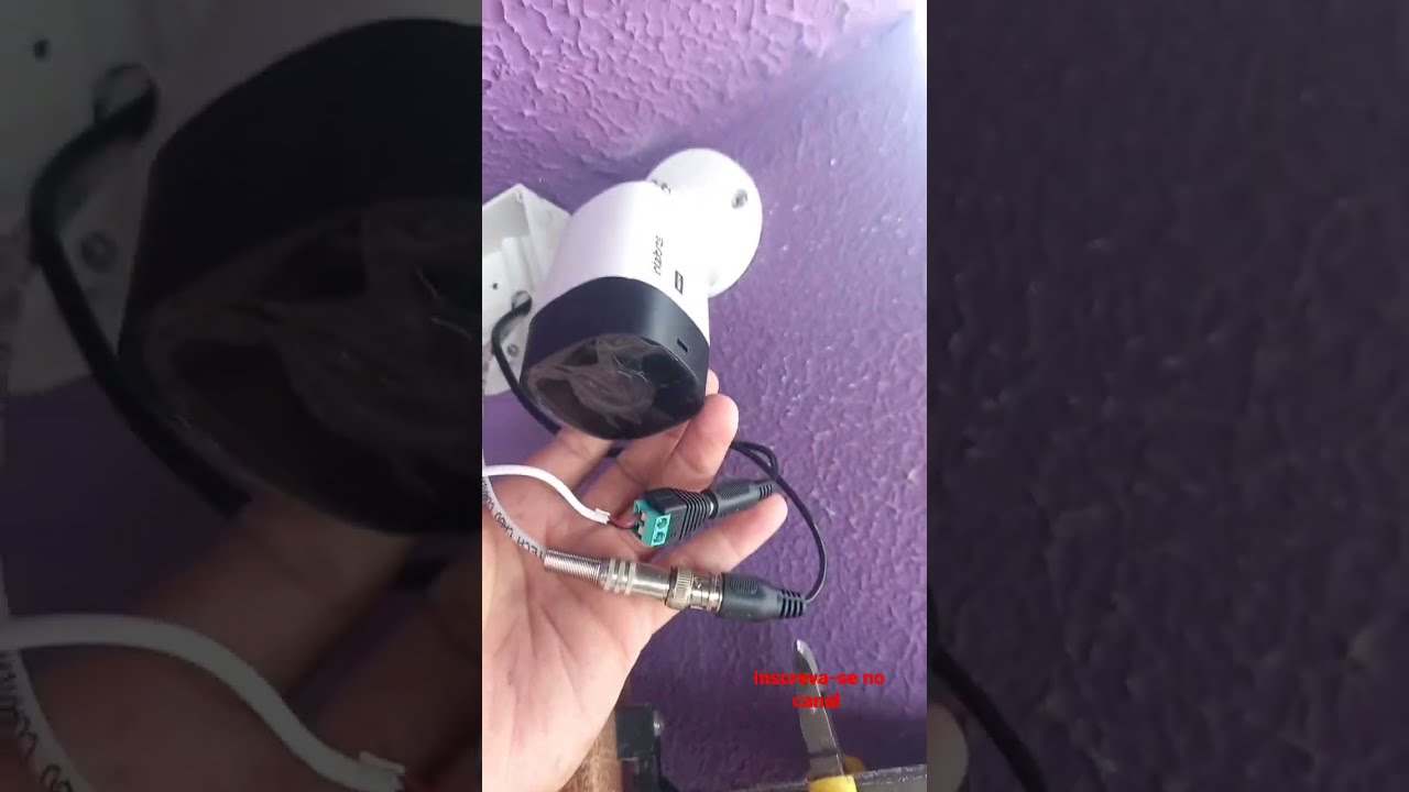 Como montar conexões pra câmera de segurança intelbras