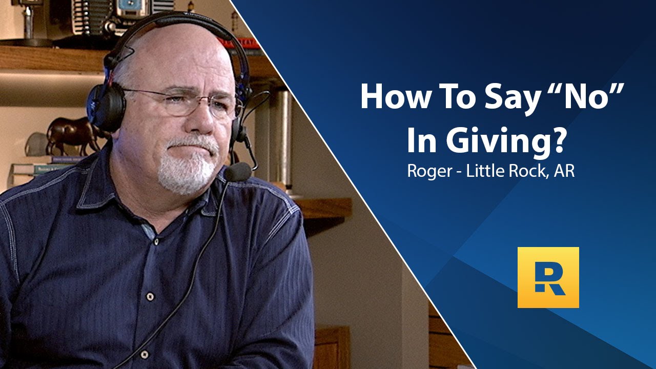 How To Say “No” In Giving