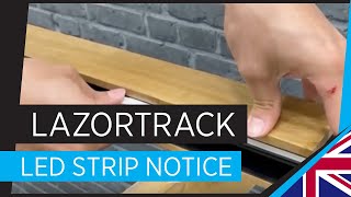 Onlevel Lazortrack - Led Strip Important Notice