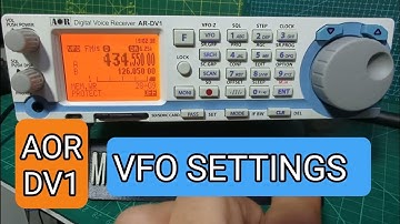AR-DV1 SCANNER - VFO SEARCH SETTINGS MENU