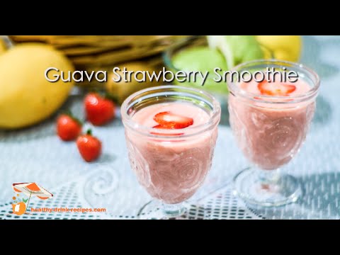 guava-strawberry-smoothie