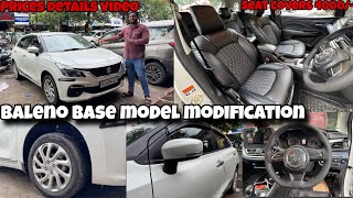 2025 BALENO BASE TO TOP MODIFICATIONS ✅|| BALENO SIGMA MODIFIED WITH PRICE ||  BALENO MODIFICATION✅