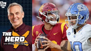 Celebrity Merril Hoge On Why Caleb Williams IS NOT Special and Drake Maye is NOT a 1st Rounder l THE HERD Wealth