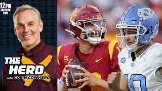 Merril Hoge On Why Caleb Williams IS NOT Special and Drake Maye is NOT a 1st Rounder l THE HERD