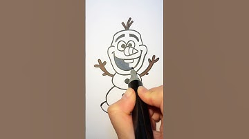 How to draw Olaf easy | Step by step Drawing⛄️
