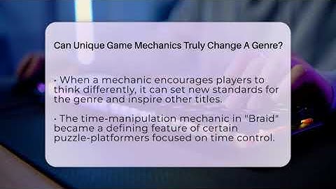 Can Unique Game Mechanics Truly Change A Genre? - Video Gamers Vault