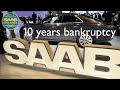 Saab automobile 10 years bankruptcy homage