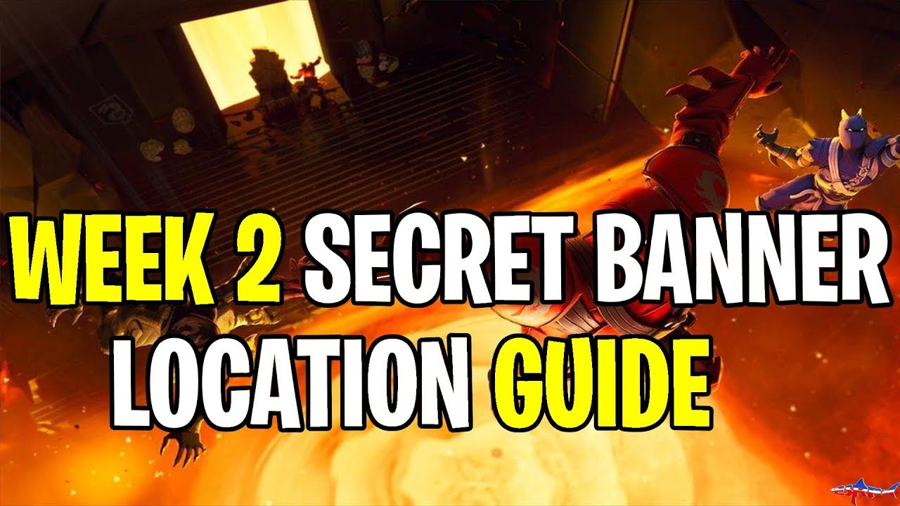 *NEW* FORTNITE WEEK 2 SECRET BANNER LOCATION SEASON 8 HIDDEN BATTLE STAR GUIDE