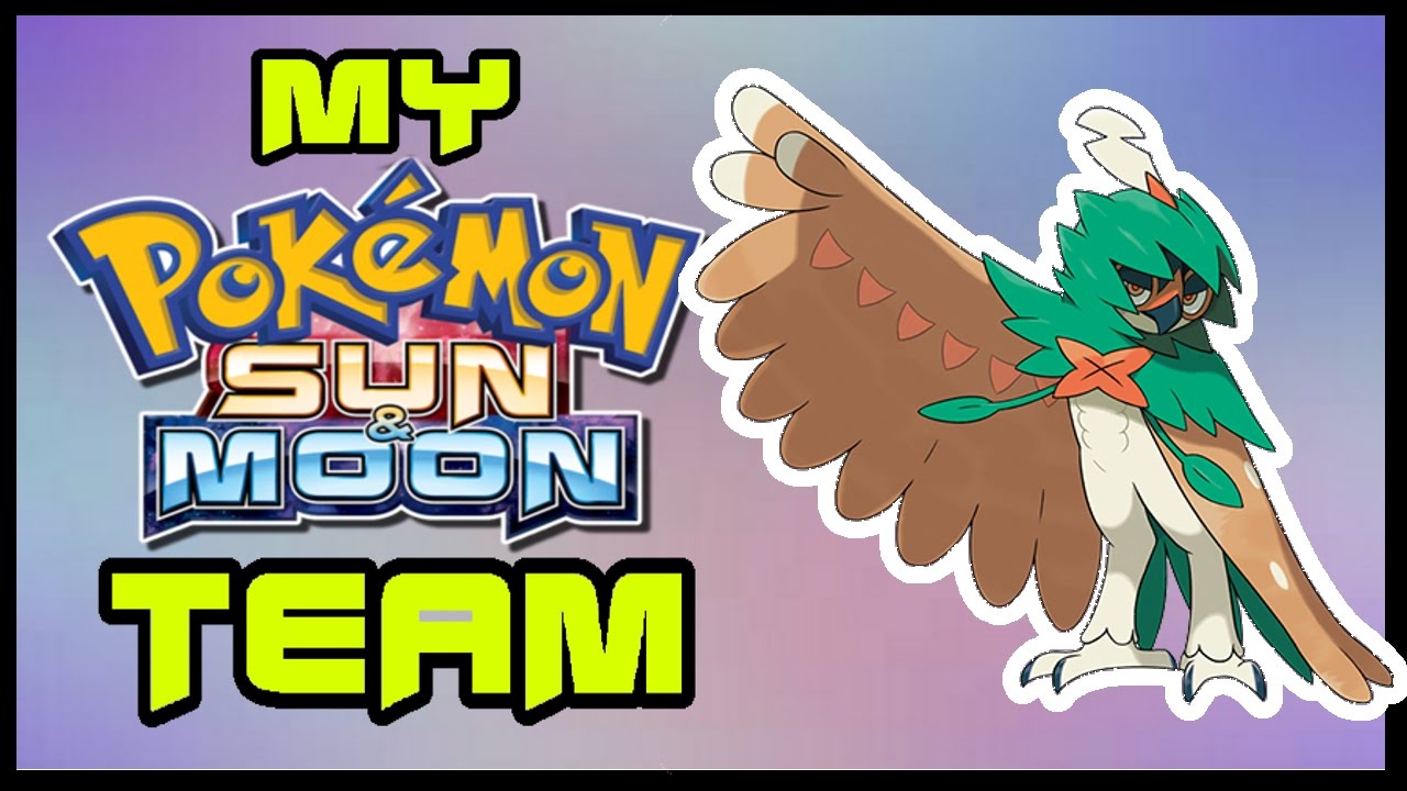 Pokemon Sun and Moon - My Pokemon Team