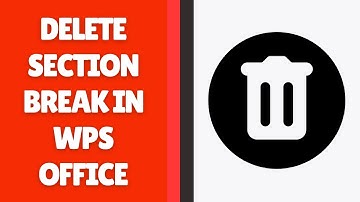 Hoe een sectie-einde in WPS Office Writer te verwijderen