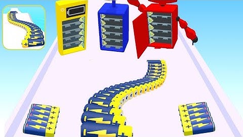 Battery Run Gameplay -all levels Gameplay ios Android Mobile walkthrough game 🎯