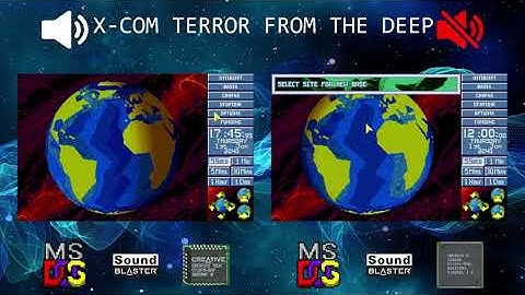 [Old Videogame Music Comparison] X-COM Terror From The Deep (CQM vs EMU8801 - SB 32 PnP CT3670)