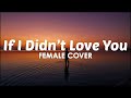 If I Didn&#39;t Love You Female Cover (LYRICS) feat. JVZEL