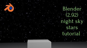 Blender (2.92) Night Sky Stars Tutorial /Create Night Sky Stars in blender/3d animation/blender.