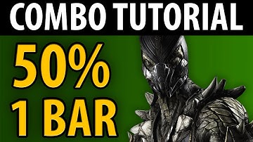 Mortal Kombat X - Reptile: 50% Combo Tutorial  - Nimble! [HD 60fps]