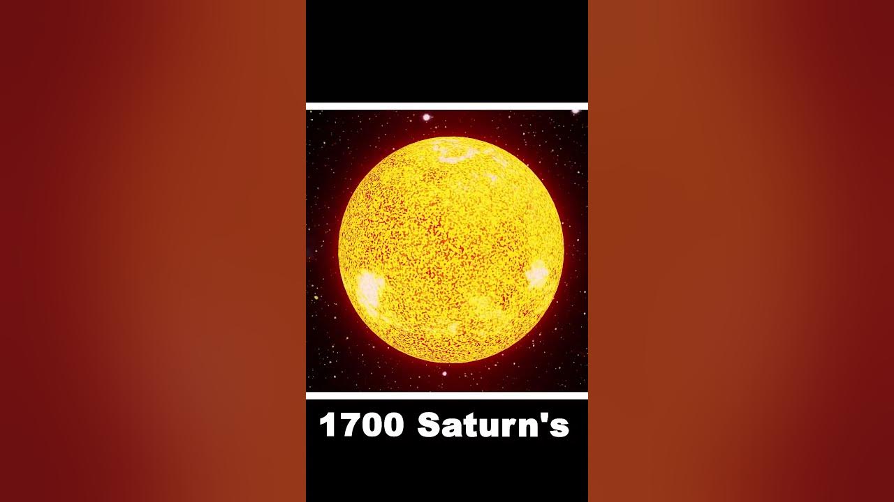 How many saturn s can fit in the sun saturn sun universe size