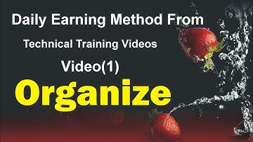 Daily Earning Method From Technical Training Videos | Video1 | AG Chishti