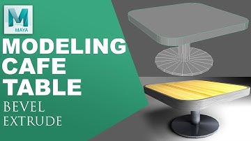 Modeling a Cafe table in Maya