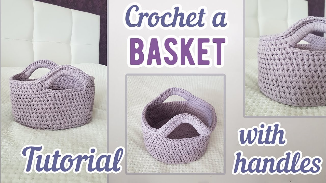 Beginner Chunky Round Crochet Basket Pattern - TL Yarn Crafts