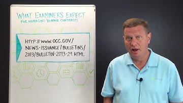 Third Party Thursday Video: What The Examiners Expect in Managing Contracts